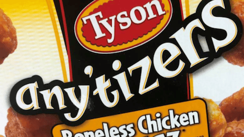 Tyson Foods any'tizers boneless chicken wyngz